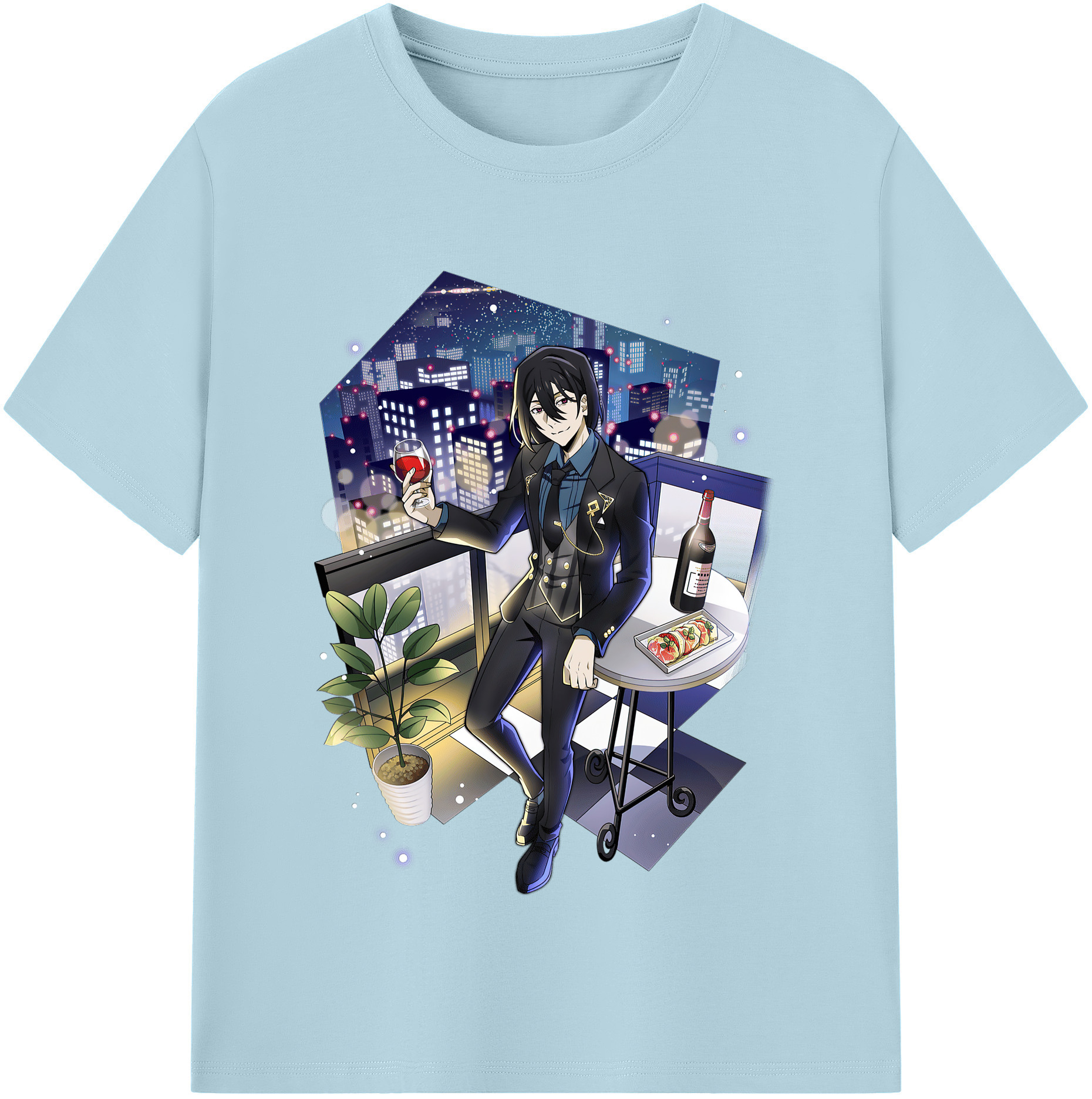 （画像用） 文豪ストレイドッグス Bungo Stray Dogs 綿100％半袖Tシャツ（フロントプリント）